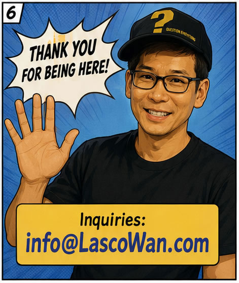 Lasco Wan waving goodbye